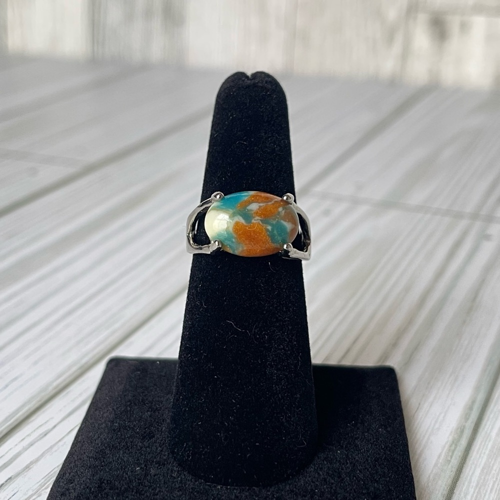 Oyster Turquoise Stone Ring